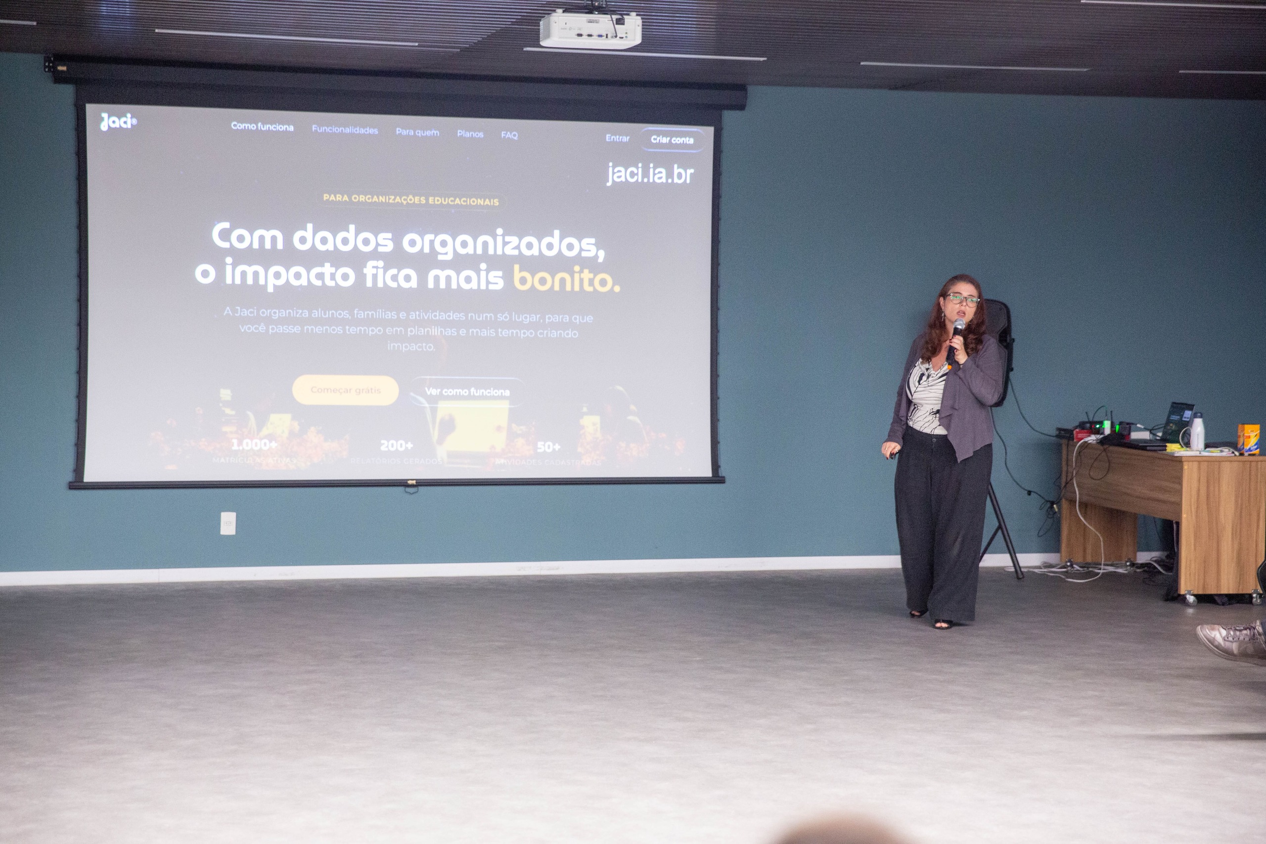 Palestra sobre uso de inteligência artificial em organizações de impacto socioambiental